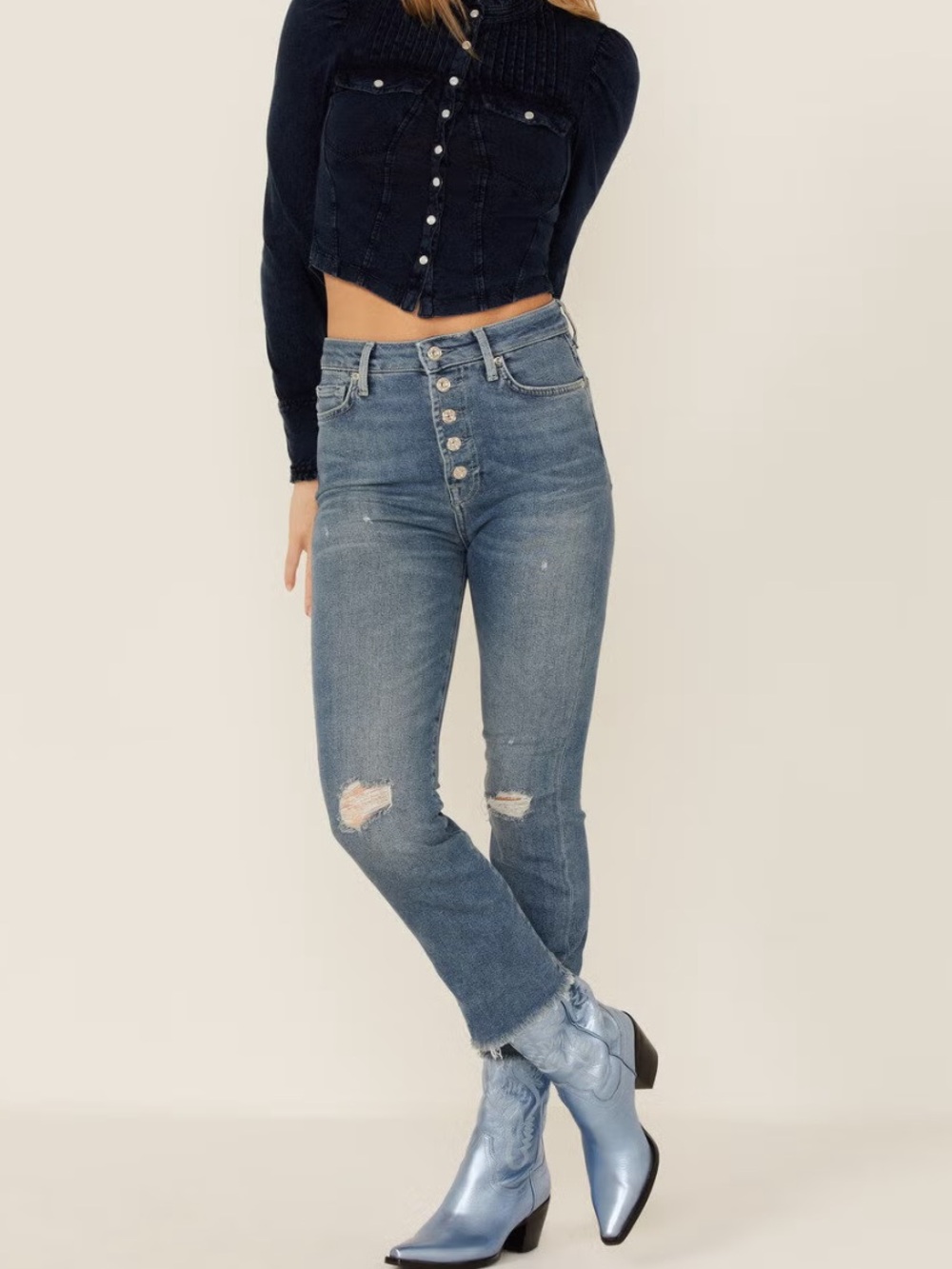7 For All Mankind Ultra High Rise Slim Kick Flare Jeans